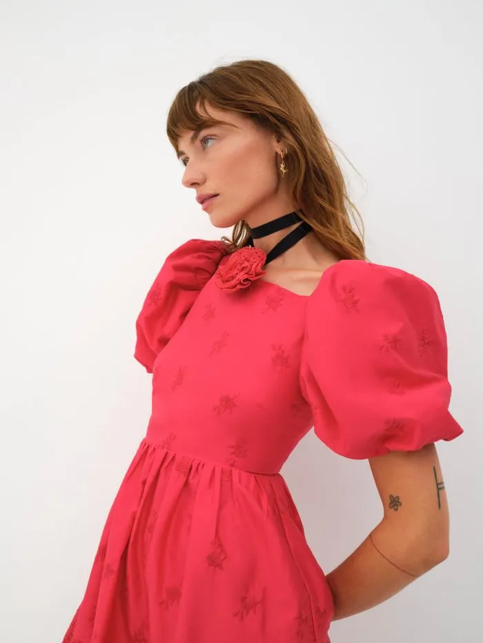 For Love and Lemons Dresses Azula Mini Dress Red 8211 Women For Love and Lemons Dresses Azula Mini Dress Red 8211 Women
