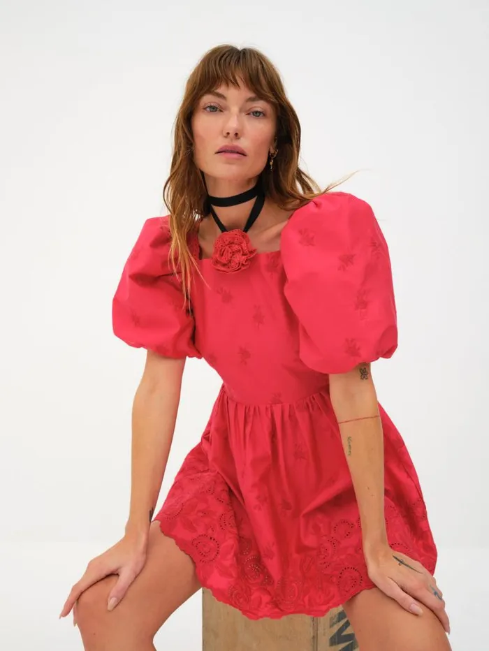 For Love and Lemons Dresses Azula Mini Dress Red 8211 Women For Love and Lemons Dresses Azula Mini Dress Red 8211 Women