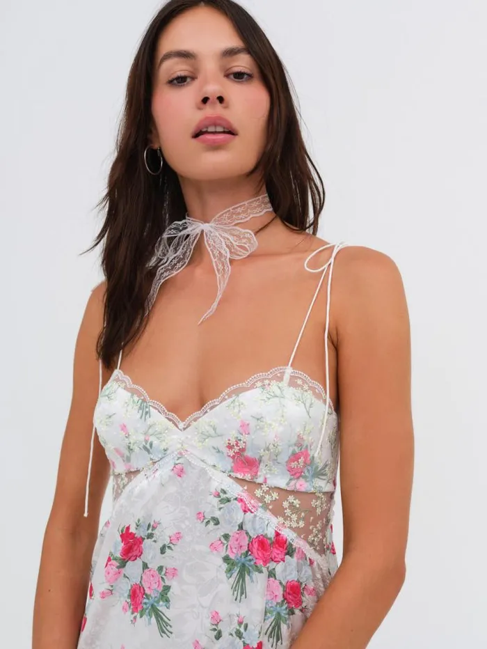 For Love and Lemons Dresses Babys Breath Midi Slip Dress White 8211 Women For Love and Lemons Dresses Babys Breath Midi Slip Dress White 8211 Women