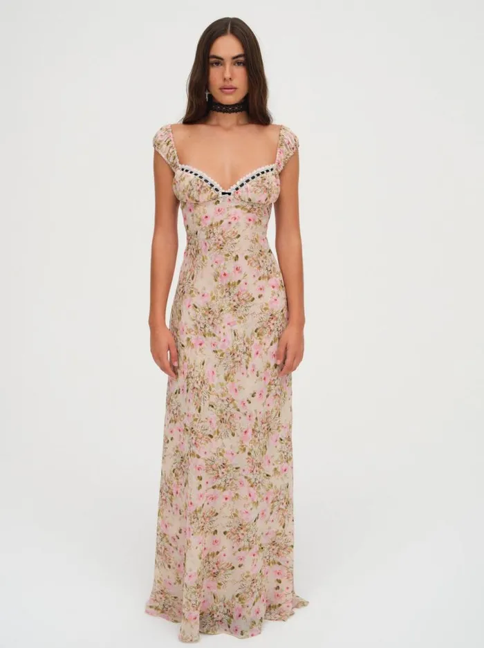 For Love and Lemons Dresses Emmaline Maxi Dress Yellow 8211 Women