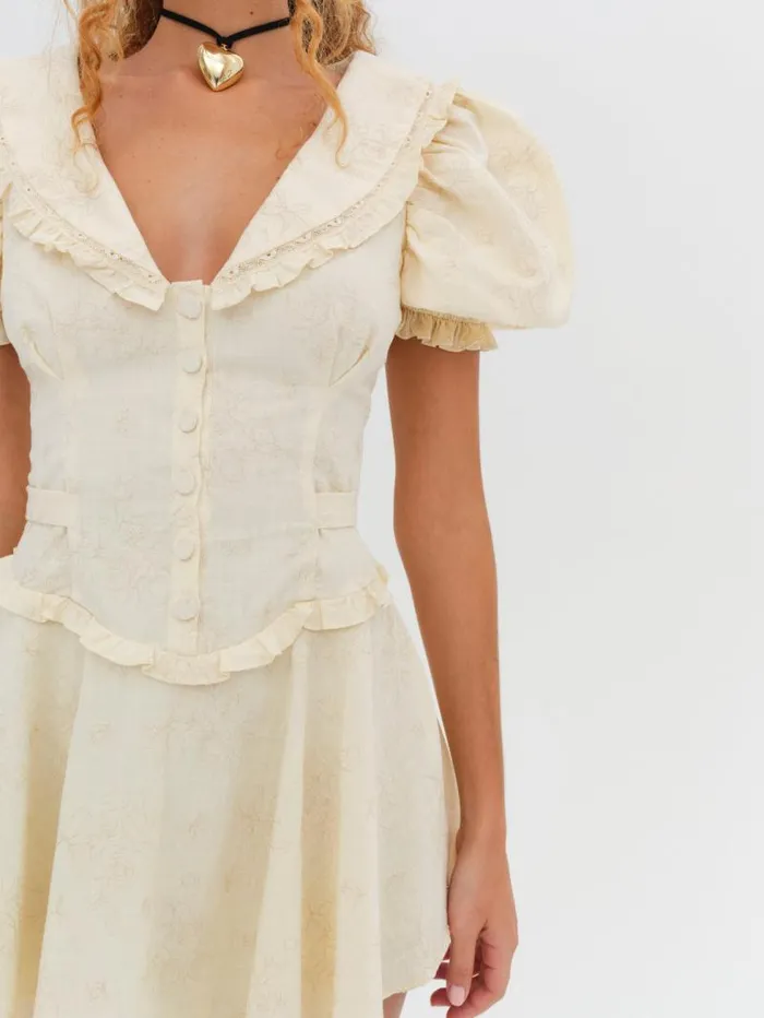 For Love and Lemons Dresses Gigi Mini Dress Beige 8211 Women For Love and Lemons Dresses Gigi Mini Dress Beige 8211 Women