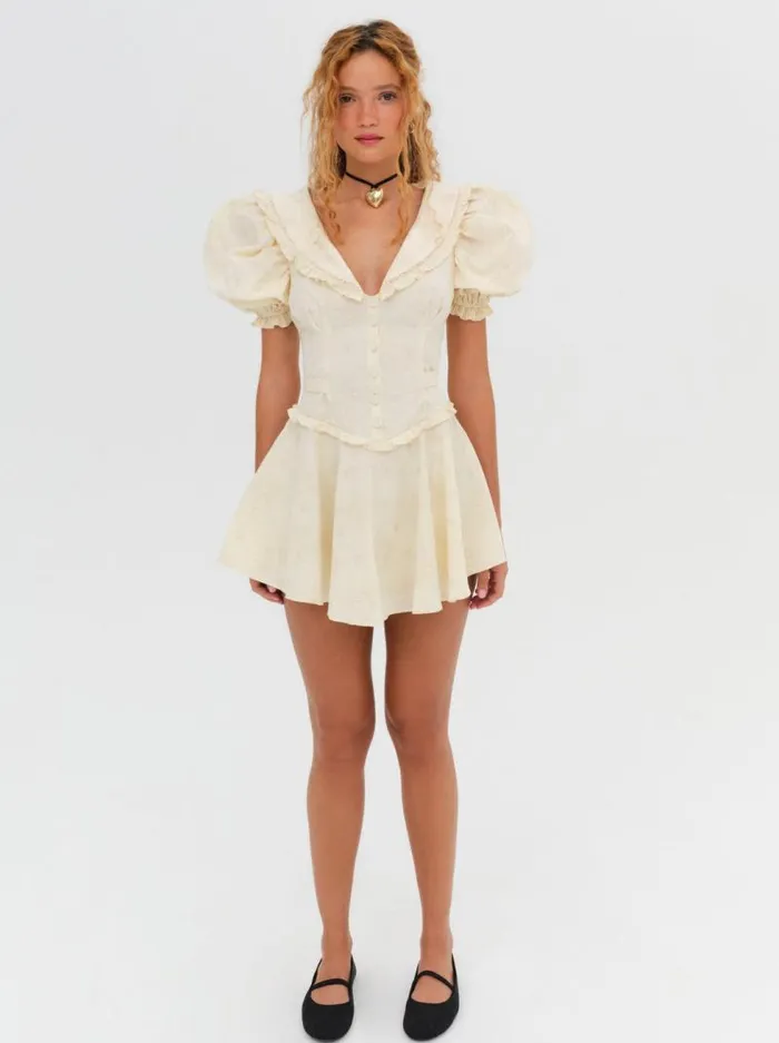 For Love and Lemons Dresses Gigi Mini Dress Beige 8211 Women For Love and Lemons Dresses Gigi Mini Dress Beige 8211 Women