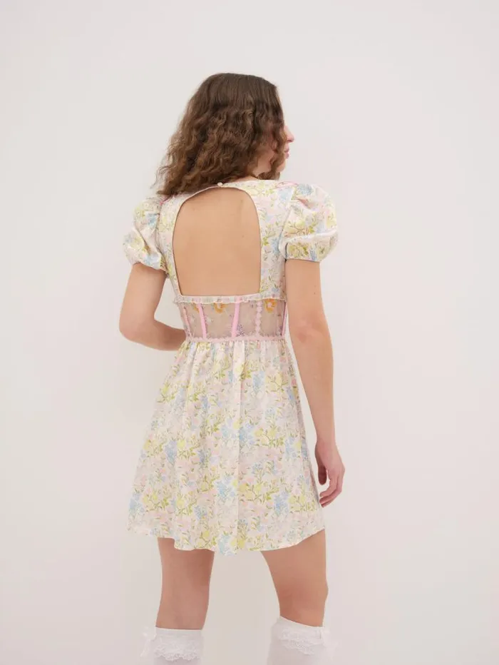 For Love and Lemons Dresses Glitter Garden Cap Sleeve Slip Dress Multi 8211 Women For Love and Lemons Dresses Glitter Garden Cap Sleeve Slip Dress Multi 8211 Women