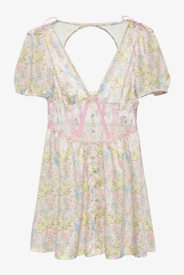 For Love and Lemons Dresses Glitter Garden Cap Sleeve Slip Dress Multi 8211 Women For Love and Lemons Dresses Glitter Garden Cap Sleeve Slip Dress Multi 8211 Women