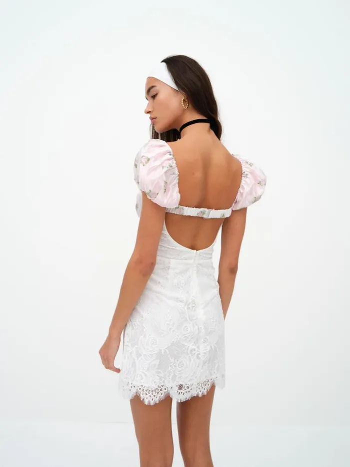 For Love and Lemons Dresses London Mini Dress White 8211 Women For Love and Lemons Dresses London Mini Dress White 8211 Women