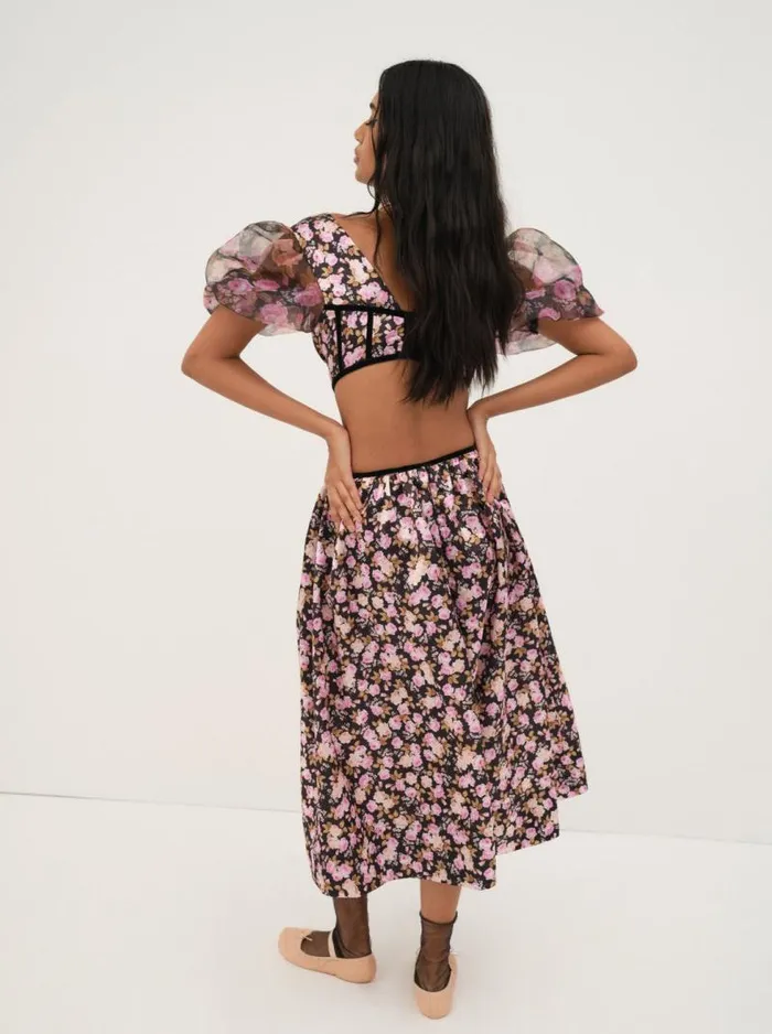 For Love and Lemons Dresses Maddison Midi Dress Black 8211 Women For Love and Lemons Dresses Maddison Midi Dress Black 8211 Women