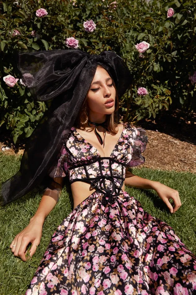 For Love and Lemons Dresses Maddison Midi Dress Black 8211 Women For Love and Lemons Dresses Maddison Midi Dress Black 8211 Women