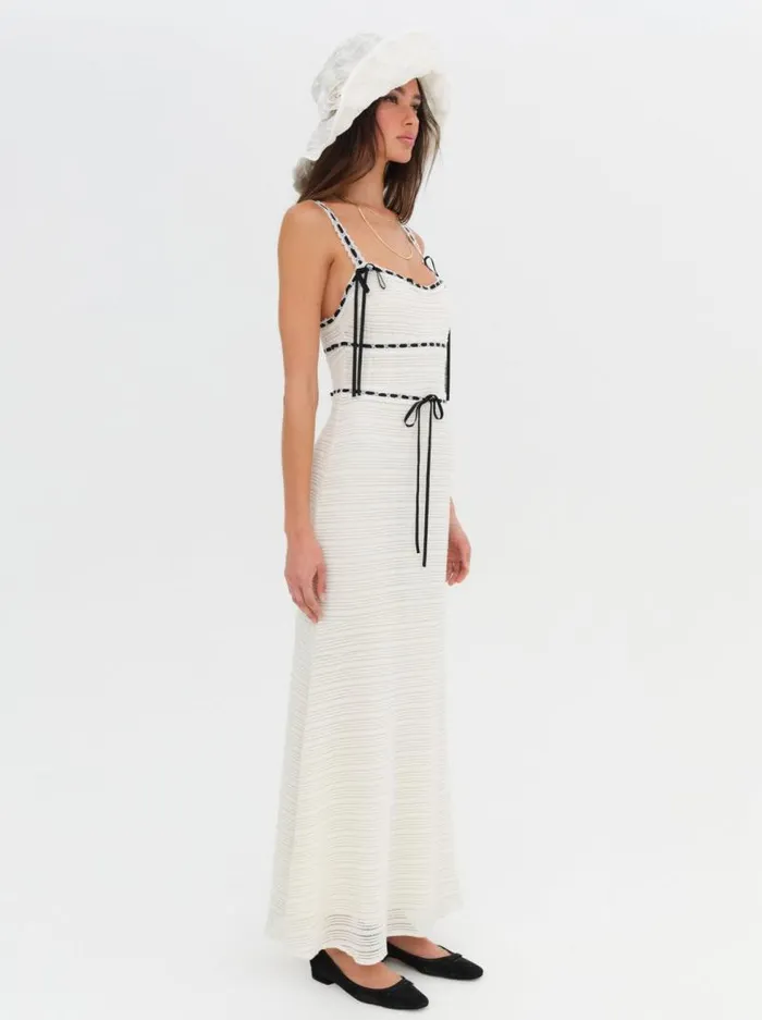 For Love and Lemons Dresses Mayfair Crochet Maxi Dress Ivory 8211 Women For Love and Lemons Dresses Mayfair Crochet Maxi Dress Ivory 8211 Women