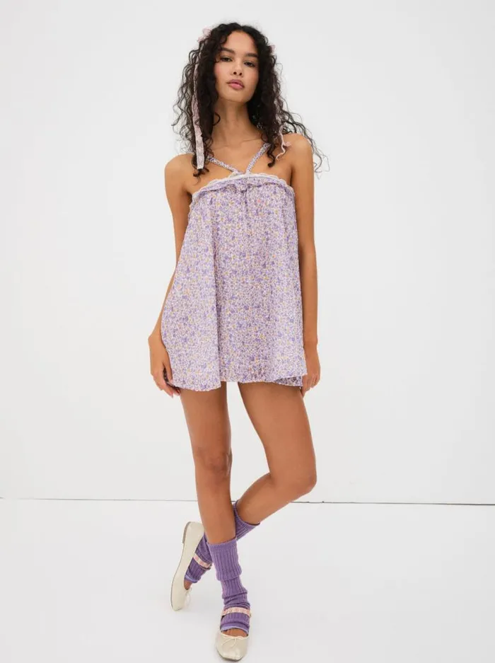 For Love and Lemons Dresses Mitra Mini Dress Lavender 8211 Women For Love and Lemons Dresses Mitra Mini Dress Lavender 8211 Women