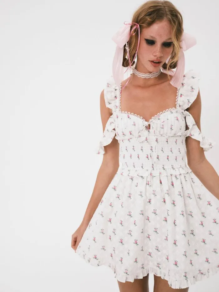 For Love and Lemons Dresses Palmero Mini Dress White 8211 Women For Love and Lemons Dresses Palmero Mini Dress White 8211 Women