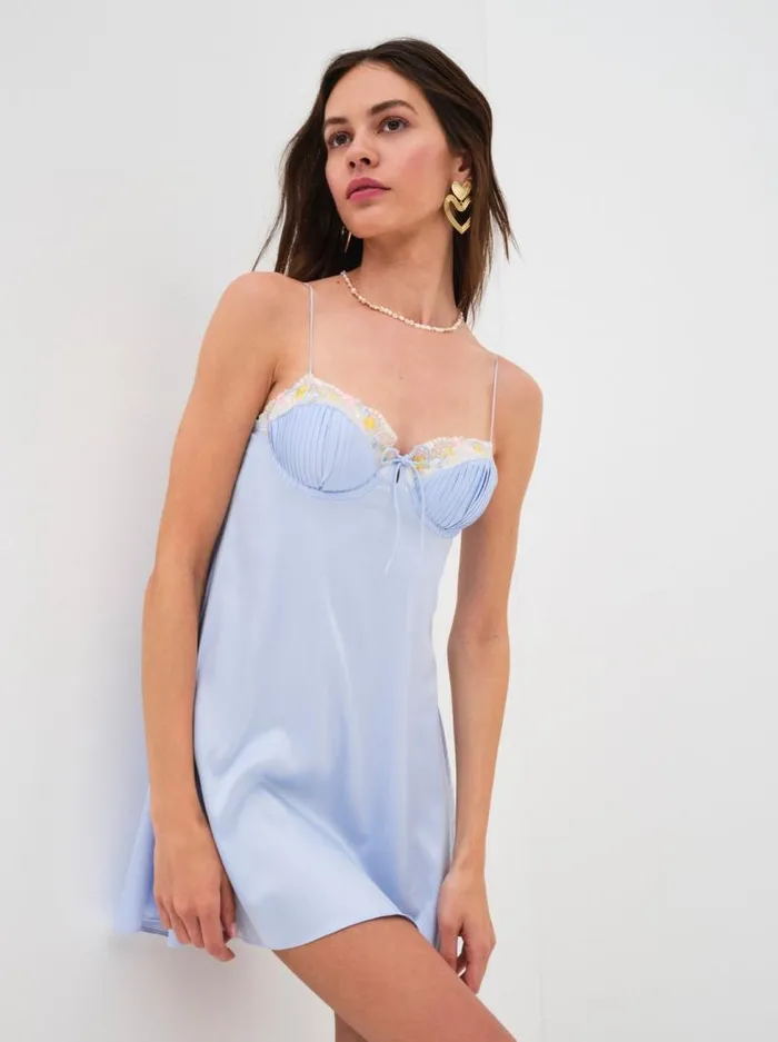 For Love and Lemons Dresses Paloma Slip Dress Blue 8211 Women For Love and Lemons Dresses Paloma Slip Dress Blue 8211 Women
