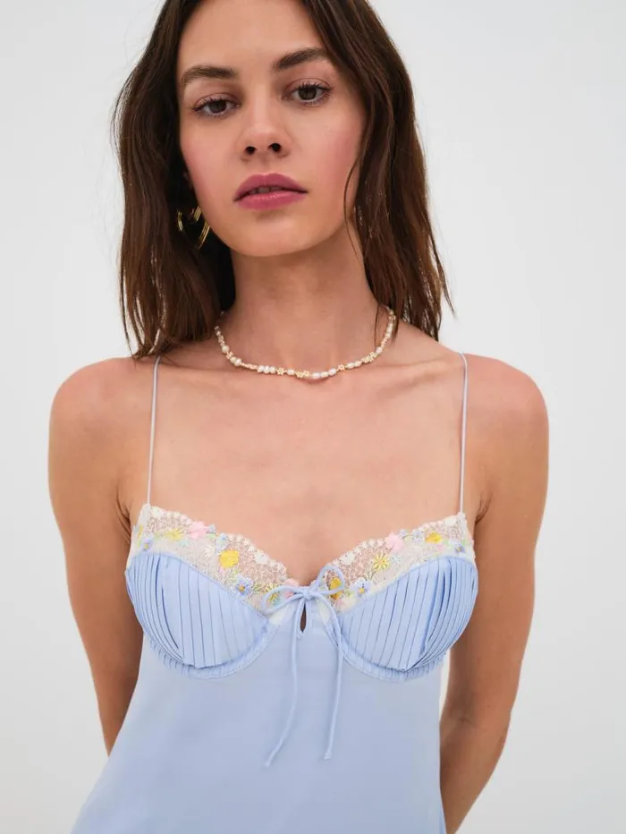 For Love and Lemons Dresses Paloma Slip Dress Blue 8211 Women For Love and Lemons Dresses Paloma Slip Dress Blue 8211 Women