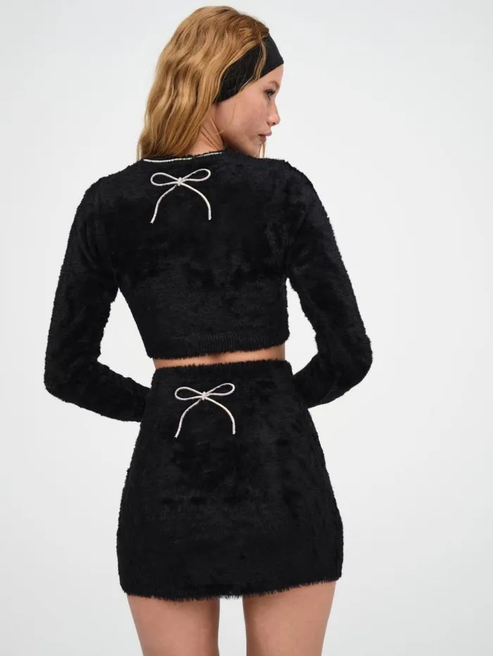 For Love and Lemons Knitwear Vivienne Mini Skirt Black 8211 Women For Love and Lemons Knitwear Vivienne Mini Skirt Black 8211 Women