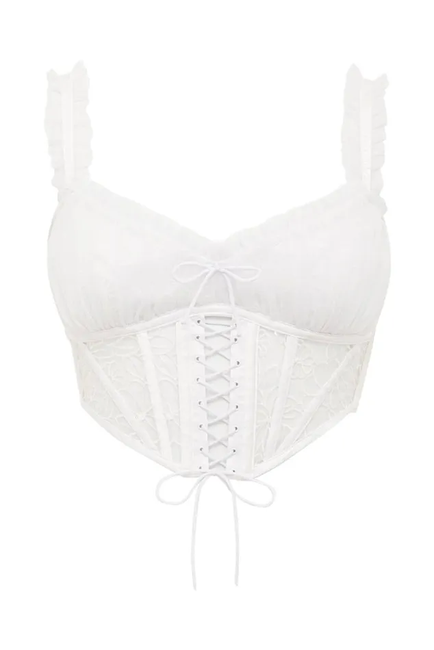 For Love and Lemons Lingerie Emilia Bustier White 8211 Women For Love and Lemons Lingerie Emilia Bustier White 8211 Women