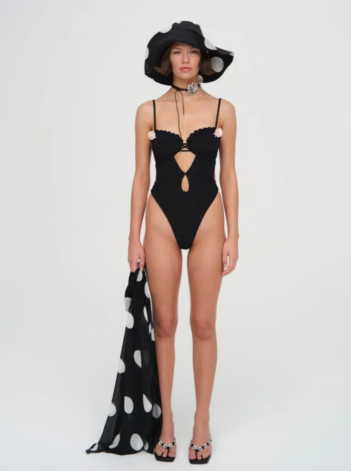 For Love and Lemons Swim Clove One Piece Swimsuit Black 8211 Women For Love and Lemons Swim Clove One Piece Swimsuit Black 8211 Women