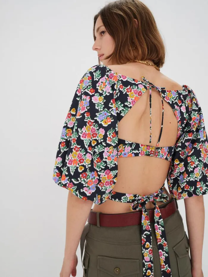For Love and Lemons Tops Tate Crop Top Multi 8211 Women For Love and Lemons Tops Tate Crop Top Multi 8211 Women