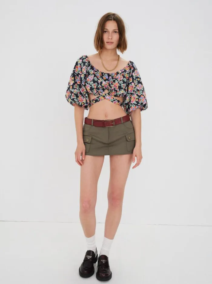 For Love and Lemons Tops Tate Crop Top Multi 8211 Women For Love and Lemons Tops Tate Crop Top Multi 8211 Women