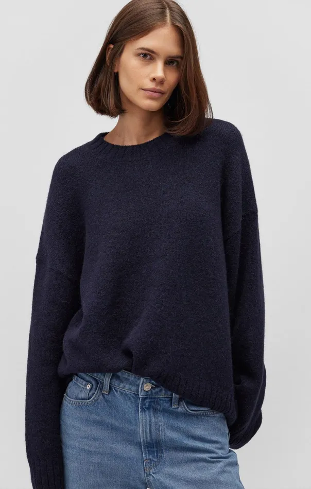 Fuzzy Sweater In Night Sky Women Mavi Jeans Sweaters