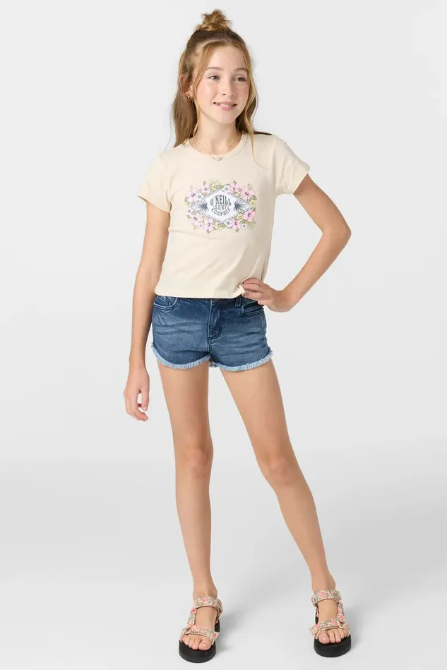 GIRL039S AIDEN DENIM SHORTS Kids O039NEILL Girl039S Clothing