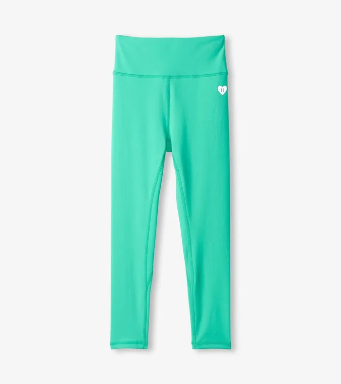 Girls Aqua Green Active Leggings Hatley