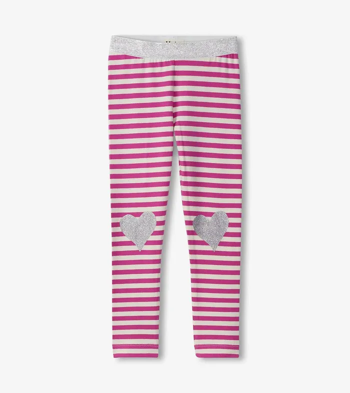 Girls Fun Hearts Waist Leggings Hatley