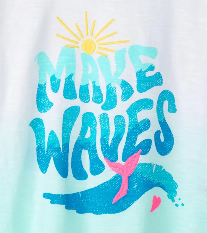 Girls Making Waves Boxy TShirt Hatley