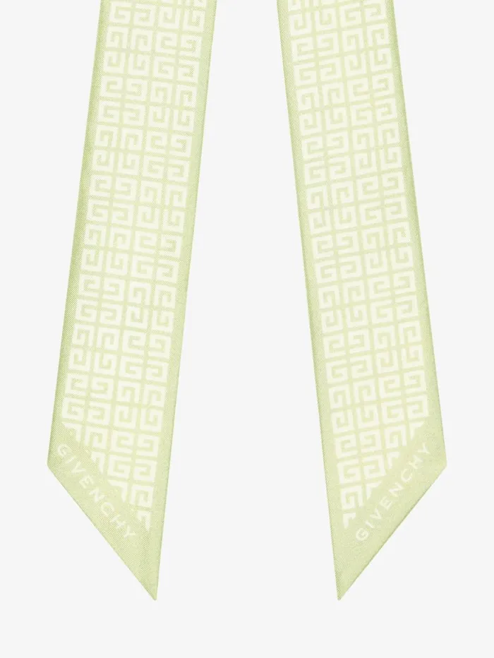 Givenchy 4G Bandeau In Silk Almond Green Women Scarves Givenchy 4G Bandeau In Silk Almond Green Women Scarves