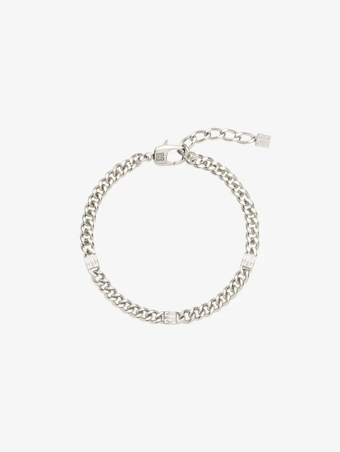 Givenchy 4G Bracelet In Metal Silvery Men Jewelry
