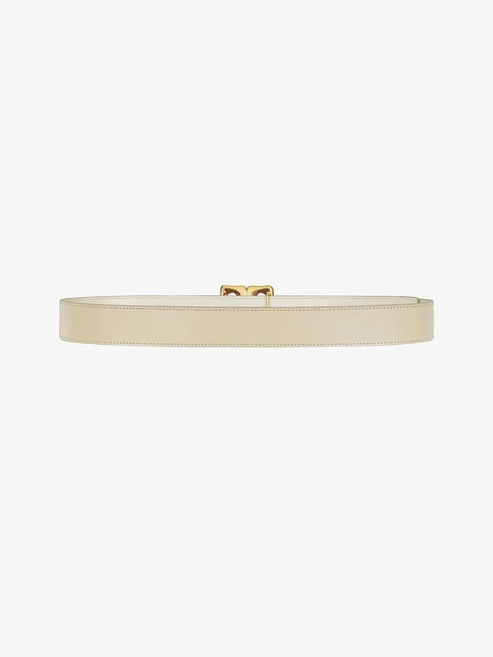 Givenchy 4G Liquid Reversible Belt In Box Leather Natural Beige Women Belts Givenchy 4G Liquid Reversible Belt In Box Leather Natural Beige Women Belts