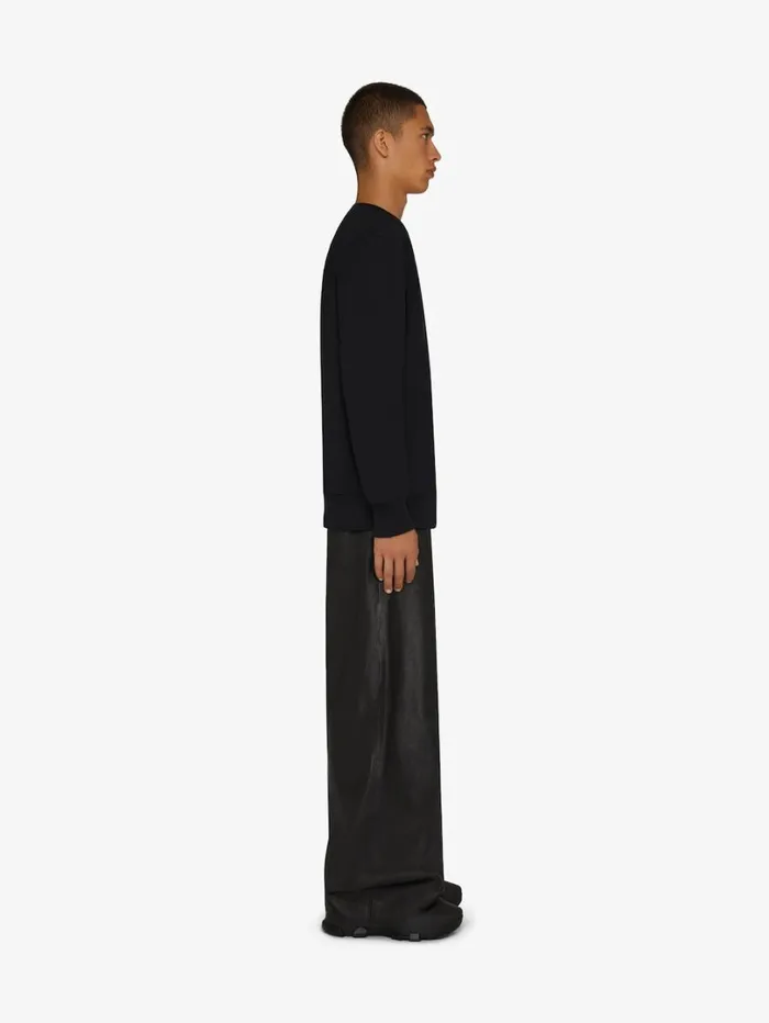 Givenchy 4G Slim Fit Sweatshirt In Fleece Black Men Sweatshirts and Hoodies
