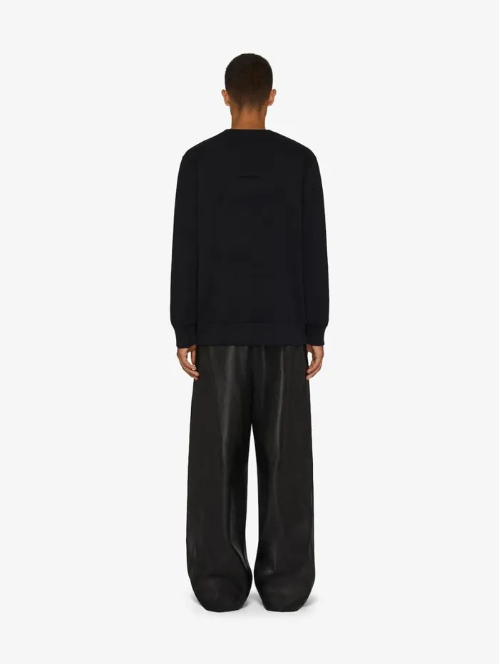 Givenchy 4G Slim Fit Sweatshirt In Fleece Black Men Sweatshirts and Hoodies