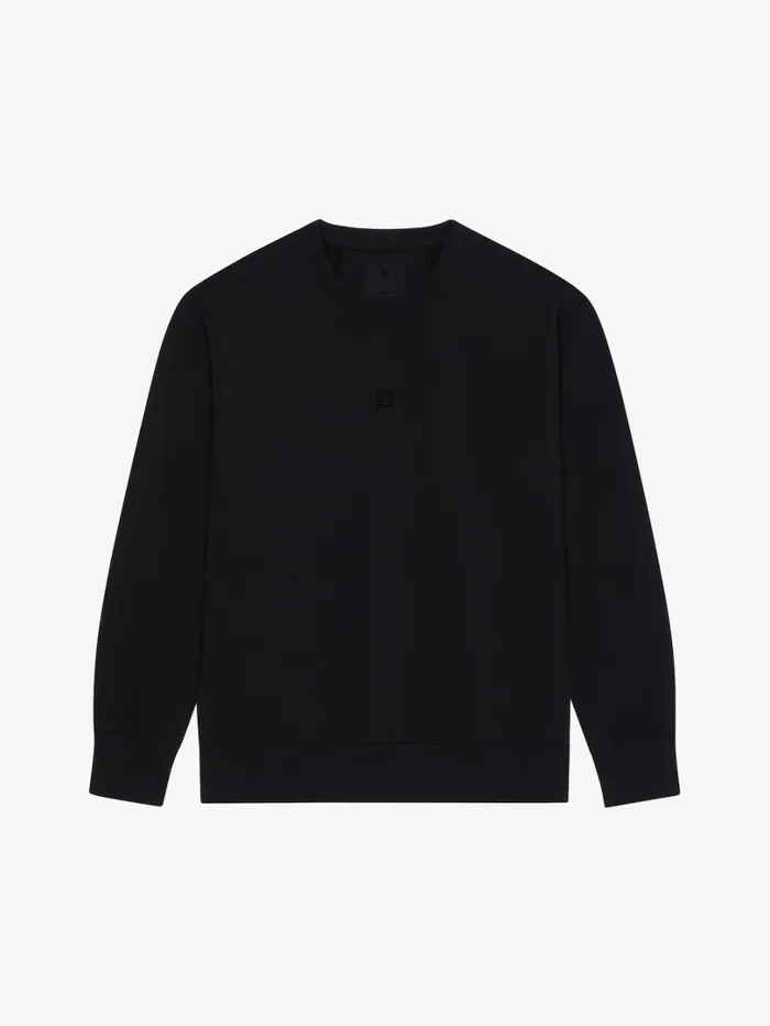 Givenchy 4G Slim Fit Sweatshirt In Fleece Black Men Sweatshirts and Hoodies