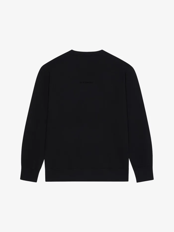 Givenchy 4G Slim Fit Sweatshirt In Fleece Black Men Sweatshirts and Hoodies
