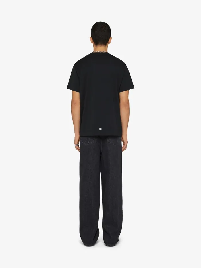 Givenchy 4G Stars Slim Fit Tshirt In Cotton Black Men TShirts