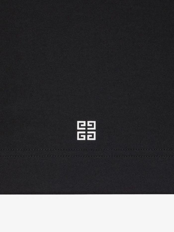 Givenchy 4G Stars Slim Fit Tshirt In Cotton Black Men TShirts