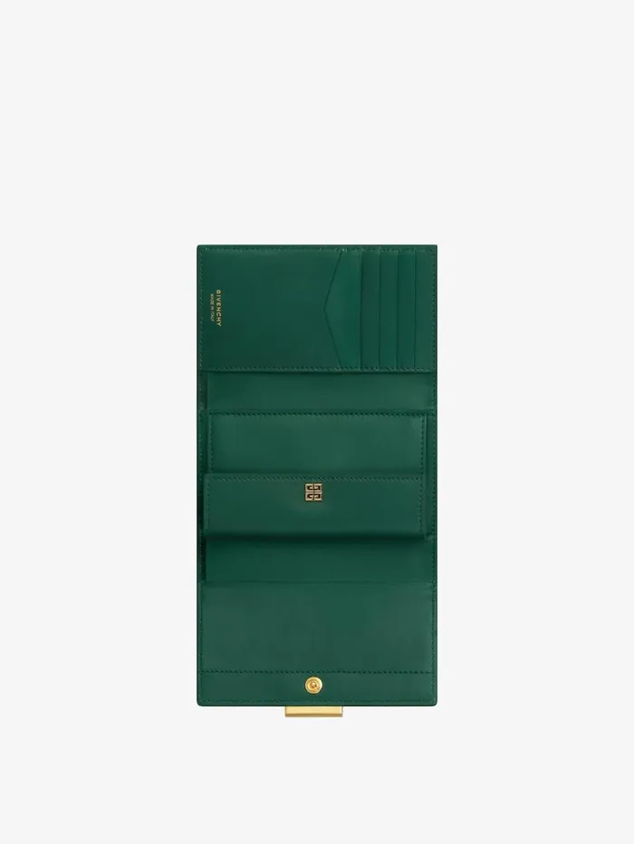 Givenchy 4G Wallet In Box Leather Emerald Green Women Wallets and Card Holders Givenchy 4G Wallet In Box Leather Emerald Green Women Wallets and Card Holders