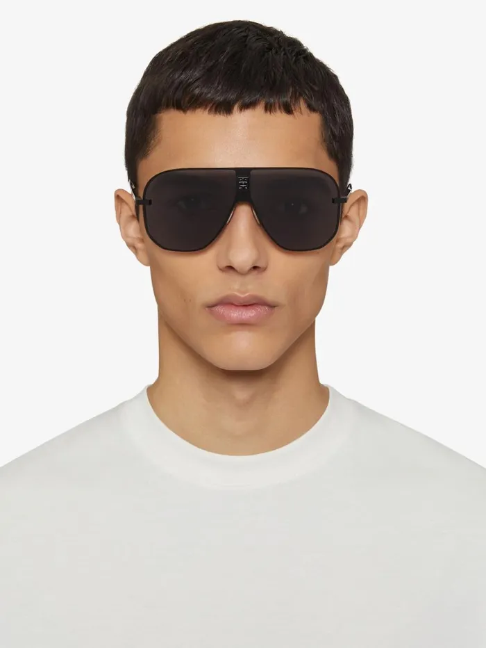 Givenchy 4GEM Unisex Sunglasses In Metal Black WomenMen Sunglasses Givenchy 4GEM Unisex Sunglasses In Metal Black WomenMen Sunglasses