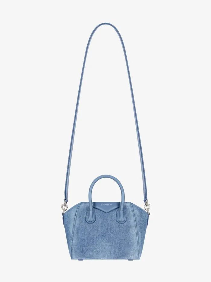 Givenchy Antigona Toy Bag In Washed Denim Medium Blue Women Crossbody Bags Givenchy Antigona Toy Bag In Washed Denim Medium Blue Women Crossbody Bags