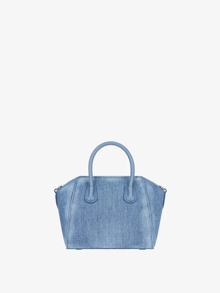 Givenchy Antigona Toy Bag In Washed Denim Medium Blue Women Crossbody Bags Givenchy Antigona Toy Bag In Washed Denim Medium Blue Women Crossbody Bags