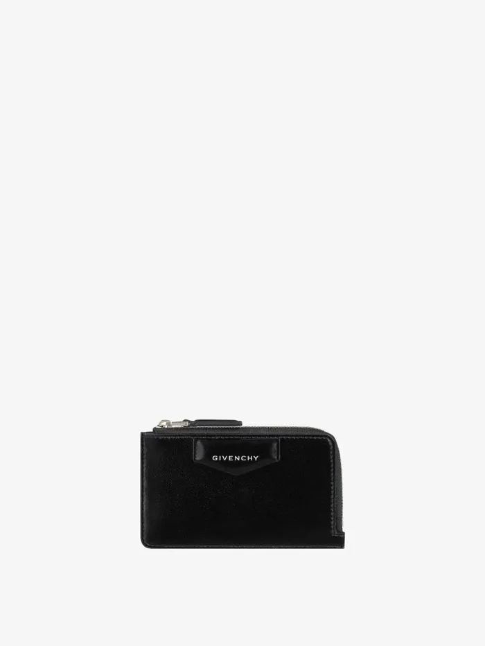 Givenchy Antigona Zipped Card Holder In Box Leather Black Women Wallets and Card Holders Givenchy Antigona Zipped Card Holder In Box Leather Black Women Wallets and Card Holders