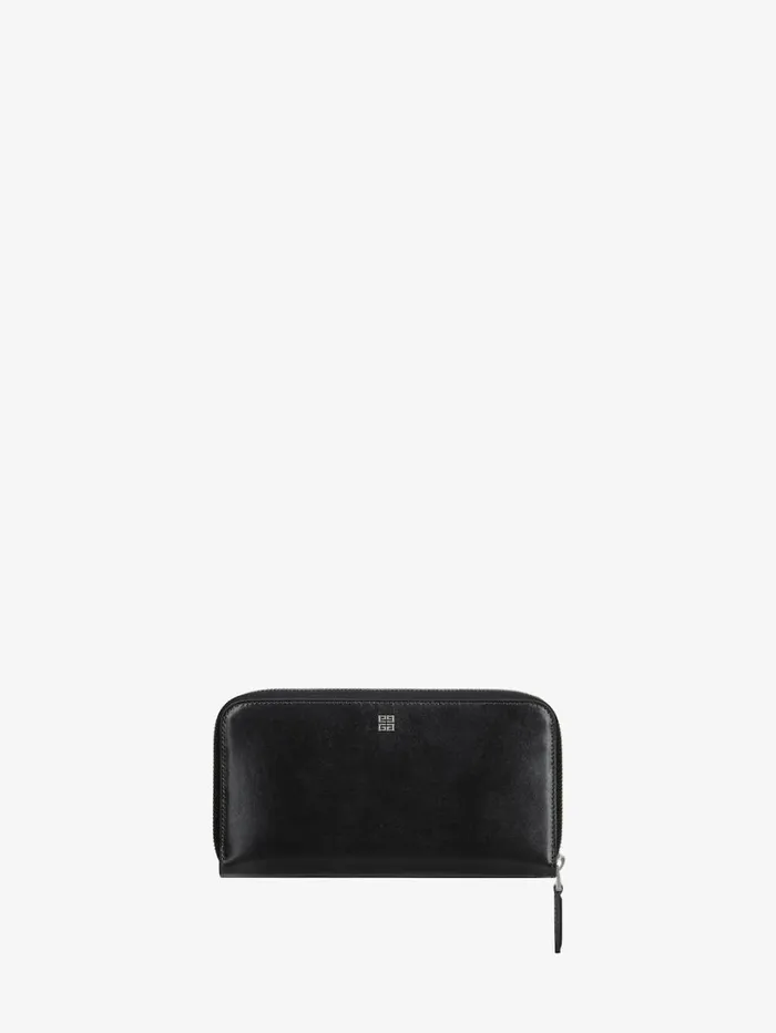 Givenchy Antigona Zipped Wallet In Box Leather Black Women Wallets and Card Holders Givenchy Antigona Zipped Wallet In Box Leather Black Women Wallets and Card Holders