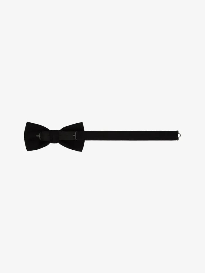 Givenchy Bow Tie In Silk Black Men Scarves and Ties Givenchy Bow Tie In Silk Black Men Scarves and Ties