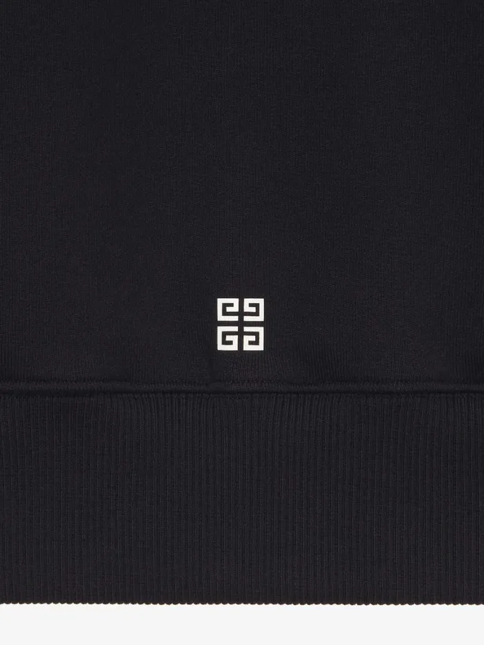 Givenchy Boxy Fit Sweatshirt In Fleece With Reflective Artwork Black Men Sweatshirts and Hoodies Givenchy Boxy Fit Sweatshirt In Fleece With Reflective Artwork Black Men Sweatshirts and Hoodies
