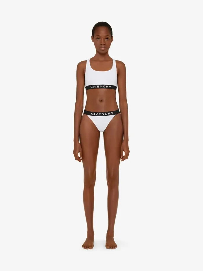 Givenchy Brassire In Jersey Bio With GIVENCHY 4G Signature White Women Bodysuits and Underwear Givenchy Brassire In Jersey Bio With GIVENCHY 4G Signature White Women Bodysuits and Underwear