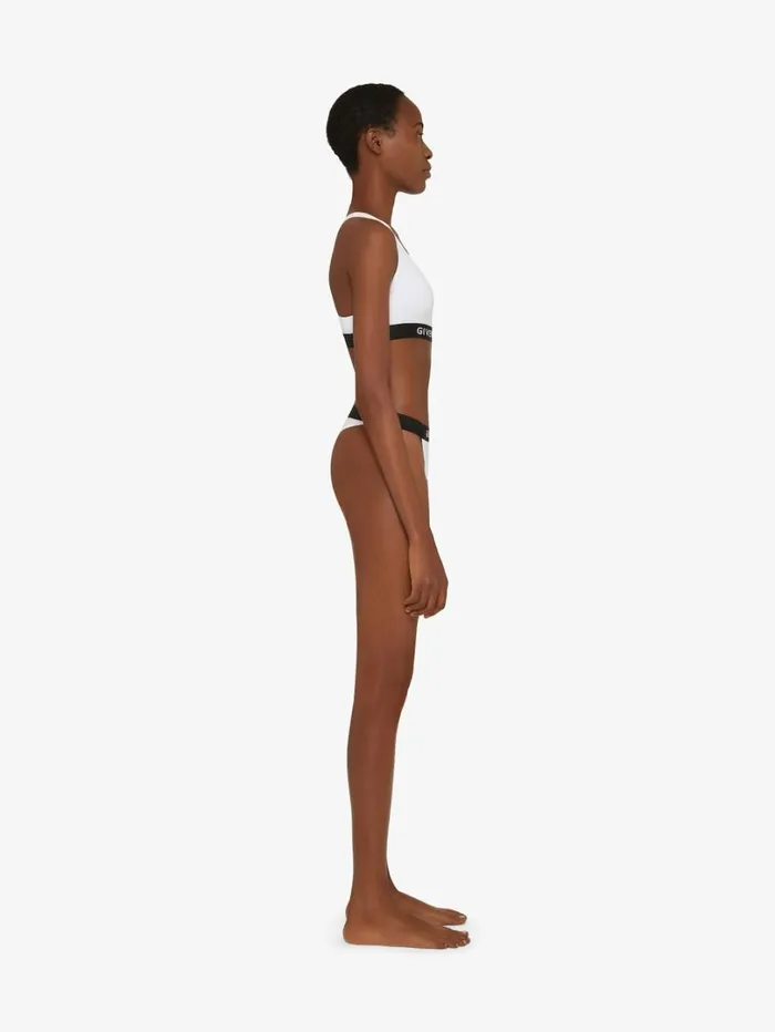 Givenchy Brassire In Jersey Bio With GIVENCHY 4G Signature White Women Bodysuits and Underwear