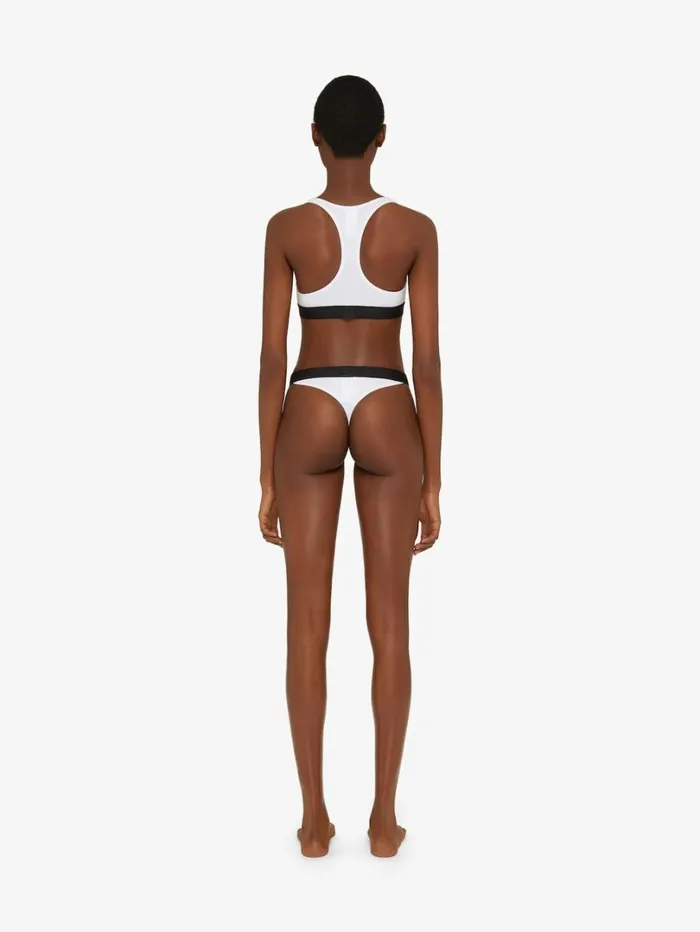 Givenchy Brassire In Jersey Bio With GIVENCHY 4G Signature White Women Bodysuits and Underwear