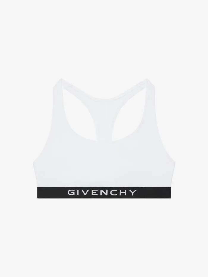 Givenchy Brassire In Jersey Bio With GIVENCHY 4G Signature White Women Bodysuits and Underwear