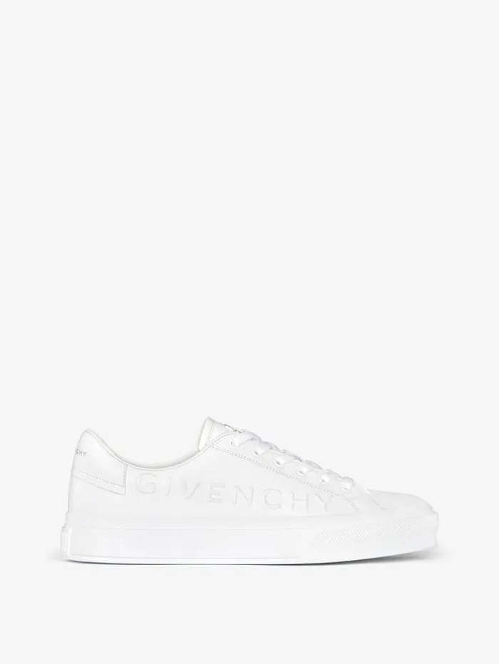 Givenchy City Sport Sneakers In GIVENCHY Leather White Men Sneakers