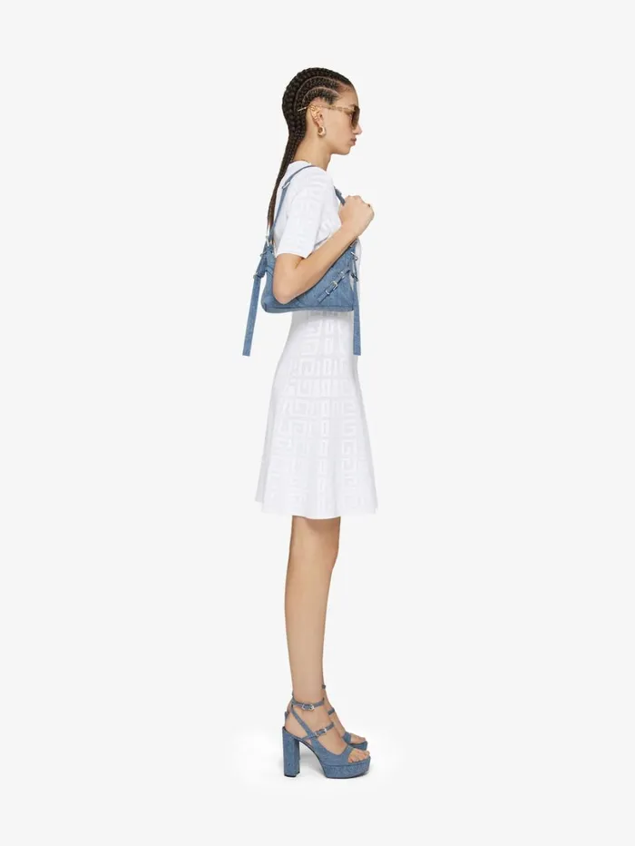 Givenchy Dress In 4G Jacquard White Women Dresses