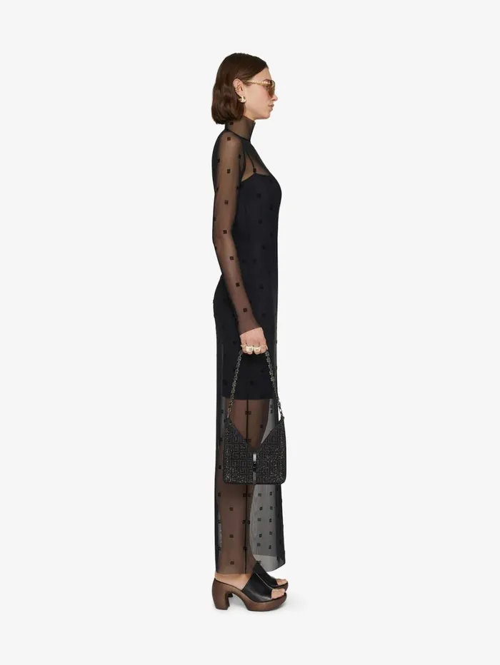Givenchy Dress In 4G Tulle Black Women Dresses
